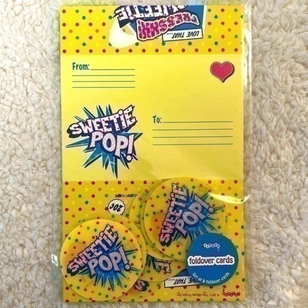 iScream "I Love Candy" Fold-Over Cards
